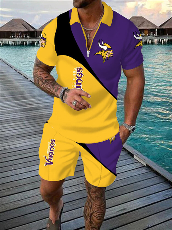 Minnesota Vikings Limited Edition Polo Shirt And Shorts Two-Piece Suits
