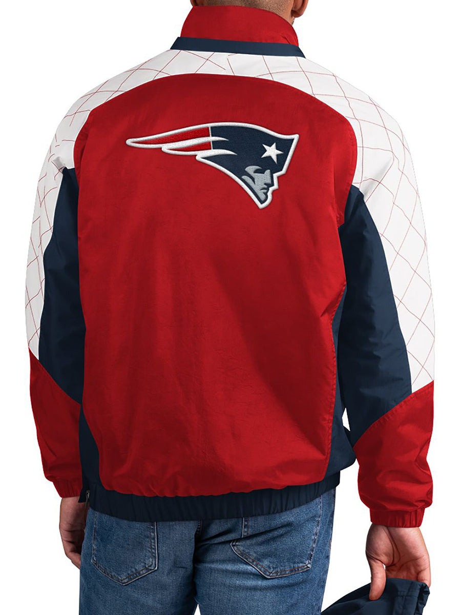 New England Patriots The Body Check Half-Snap Pullover Jacket