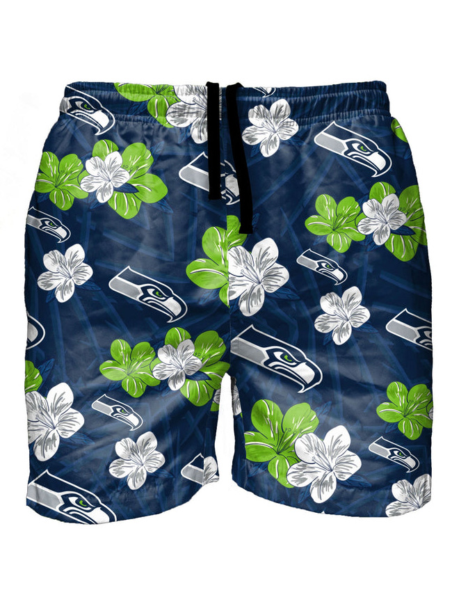 Seattle Seahawks Casual Hawaiian Shorts