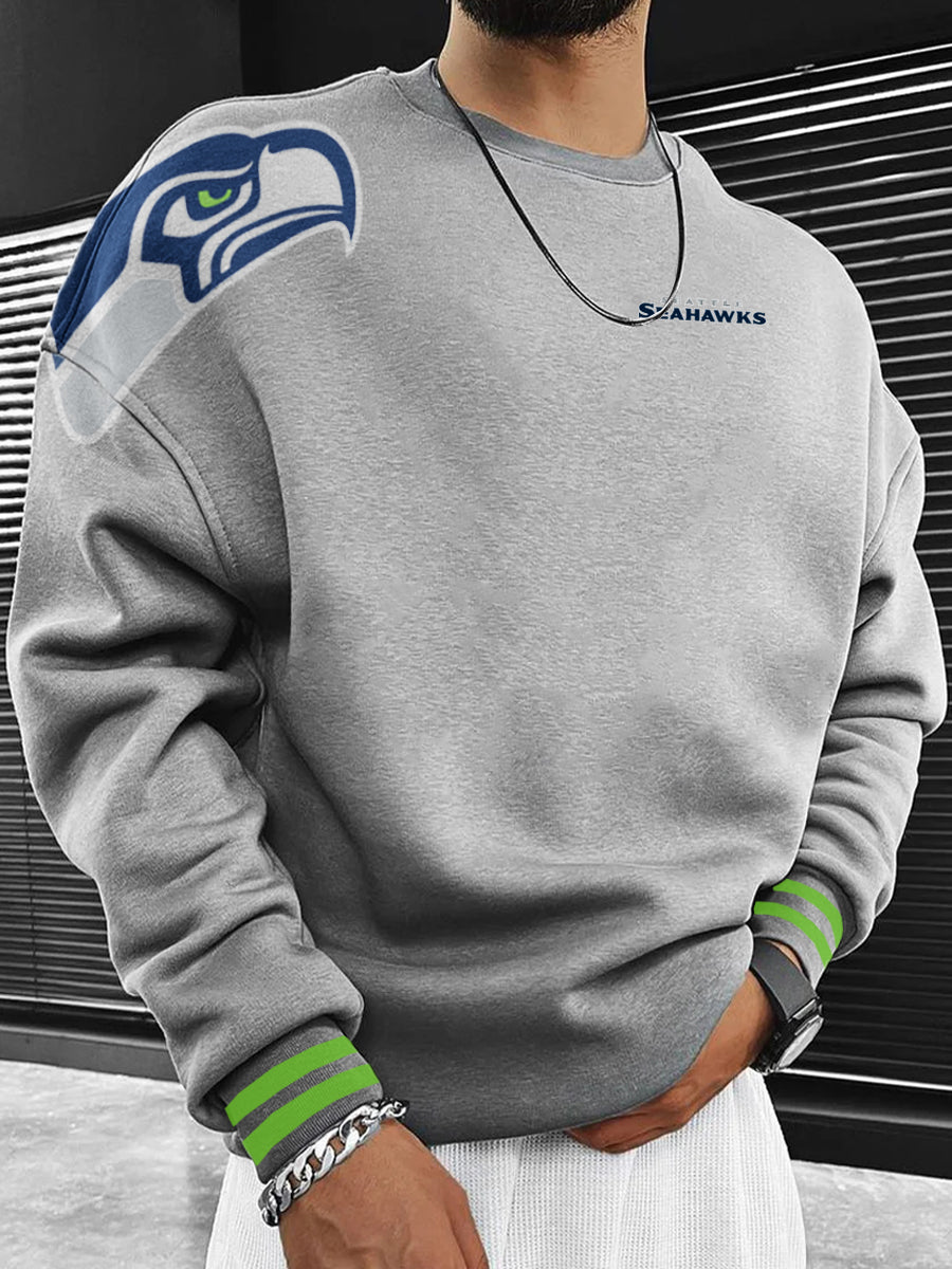 Seattle Seahawks Printed Unisex Casual Sweatshirt