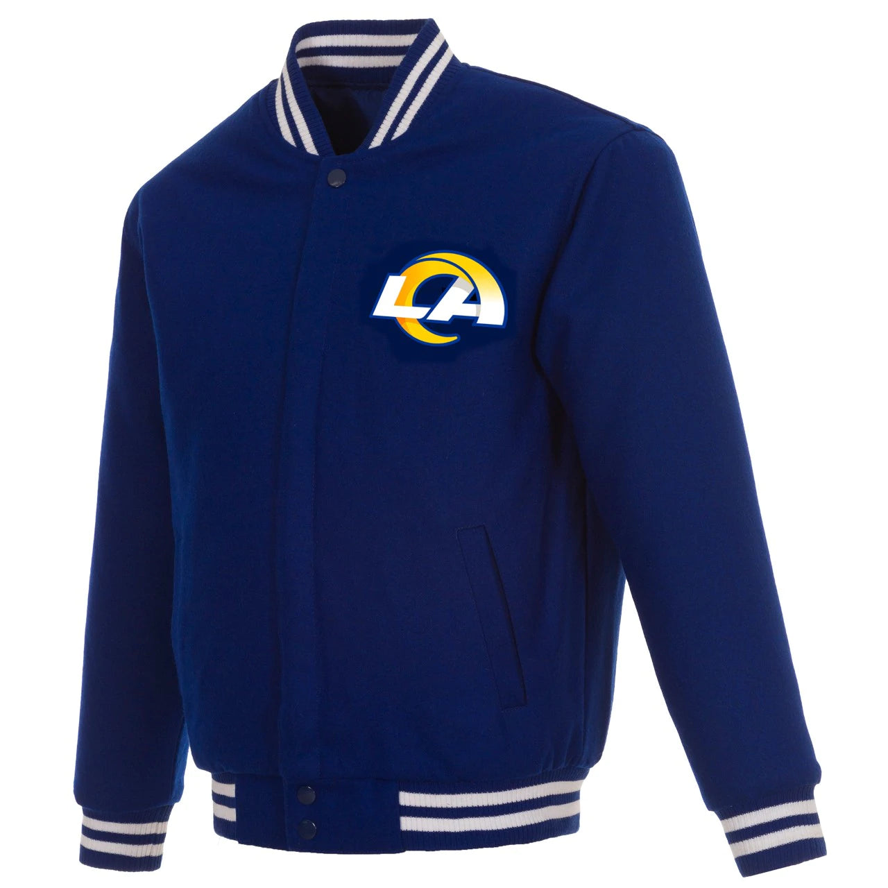 Los Angeles Rams Reversible Wool Jacket - Royal