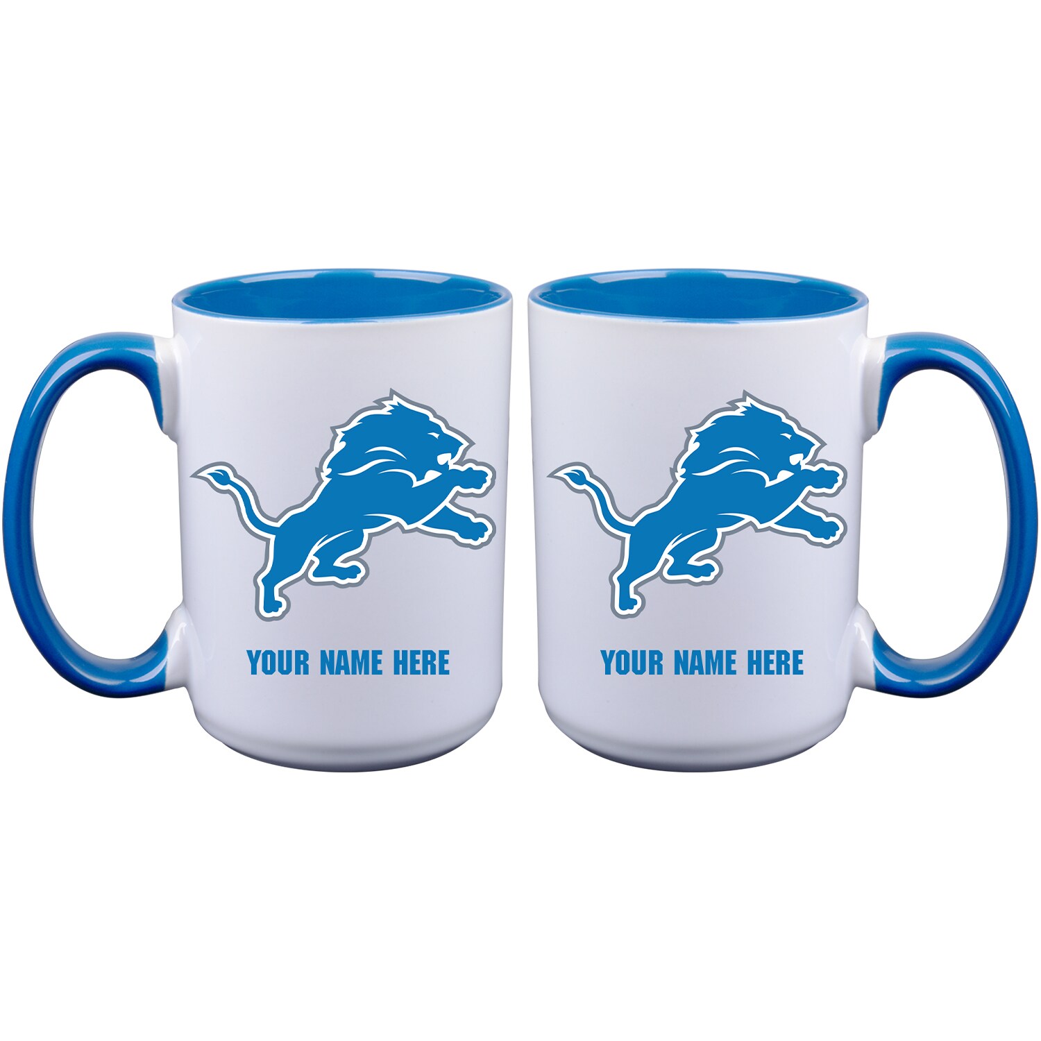 Detroit Lions 15oz. Personalized Ceramic Mug