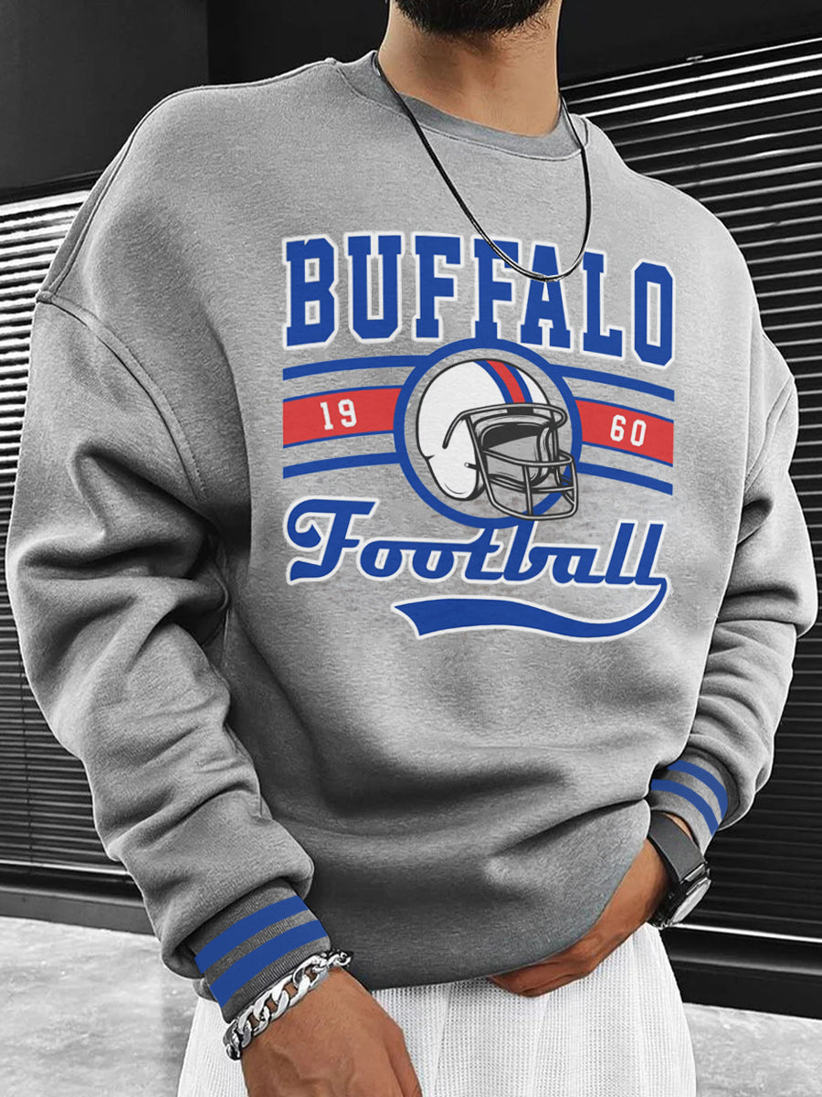 Buffalo Bills Vintage Style Unisex Casual Sweatshirt
