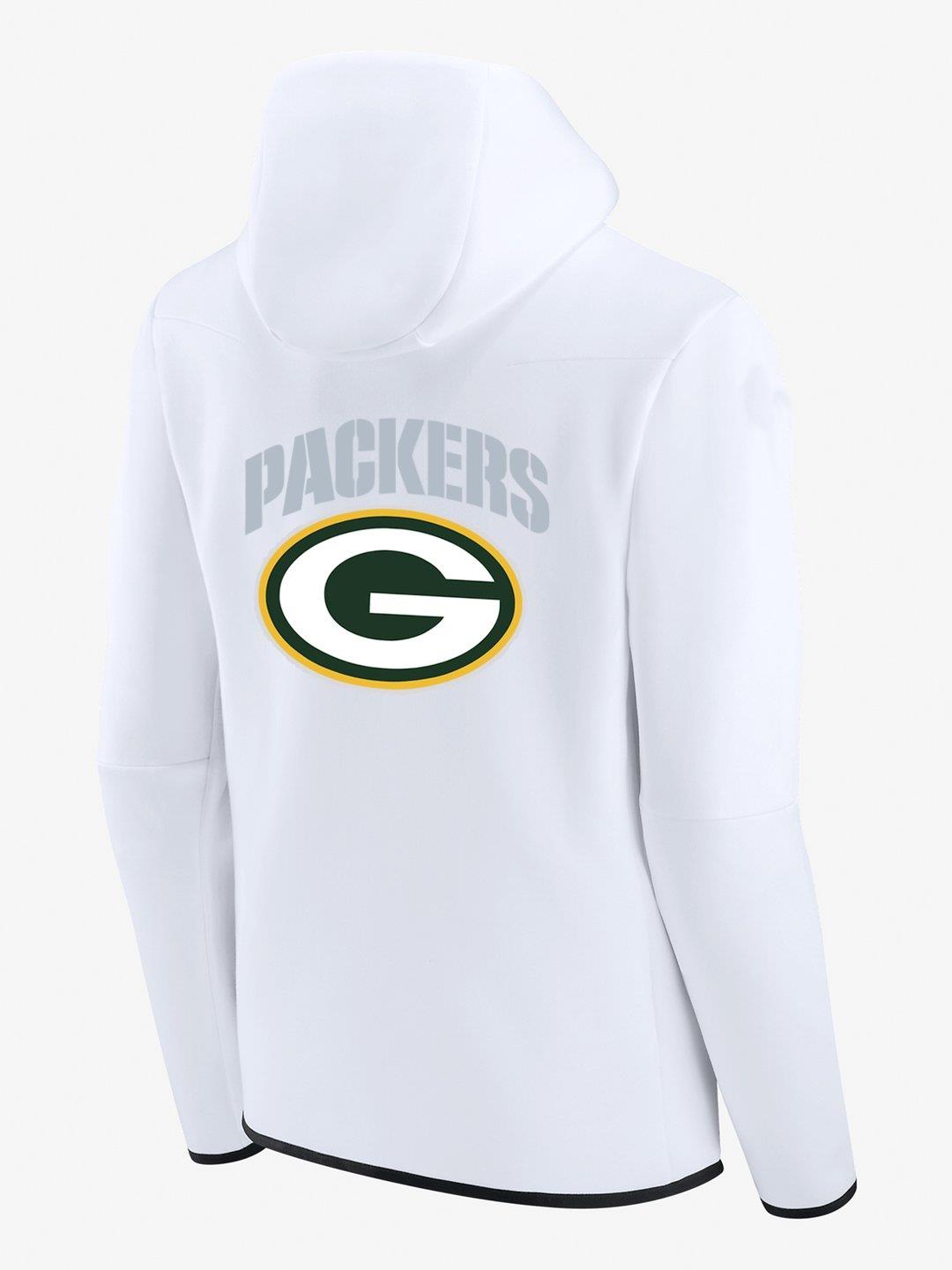 Green Bay Packers White Diamond Full-Zip Jacket