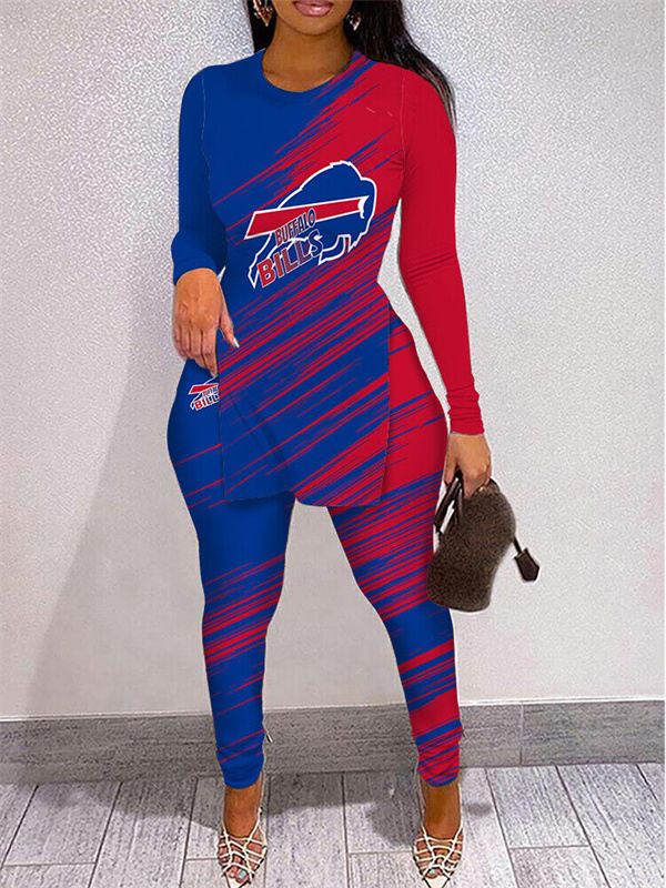 Buffalo Bills Limited Edition High Slit Shirts And Leggings Two-Piece Suits
