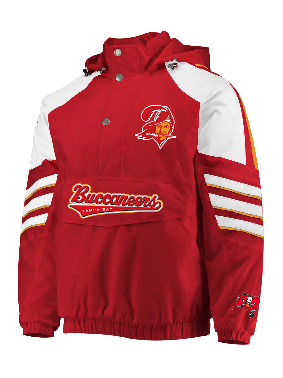 Tampa Bay Buccaneers Half-Snap Hoodie Jacket