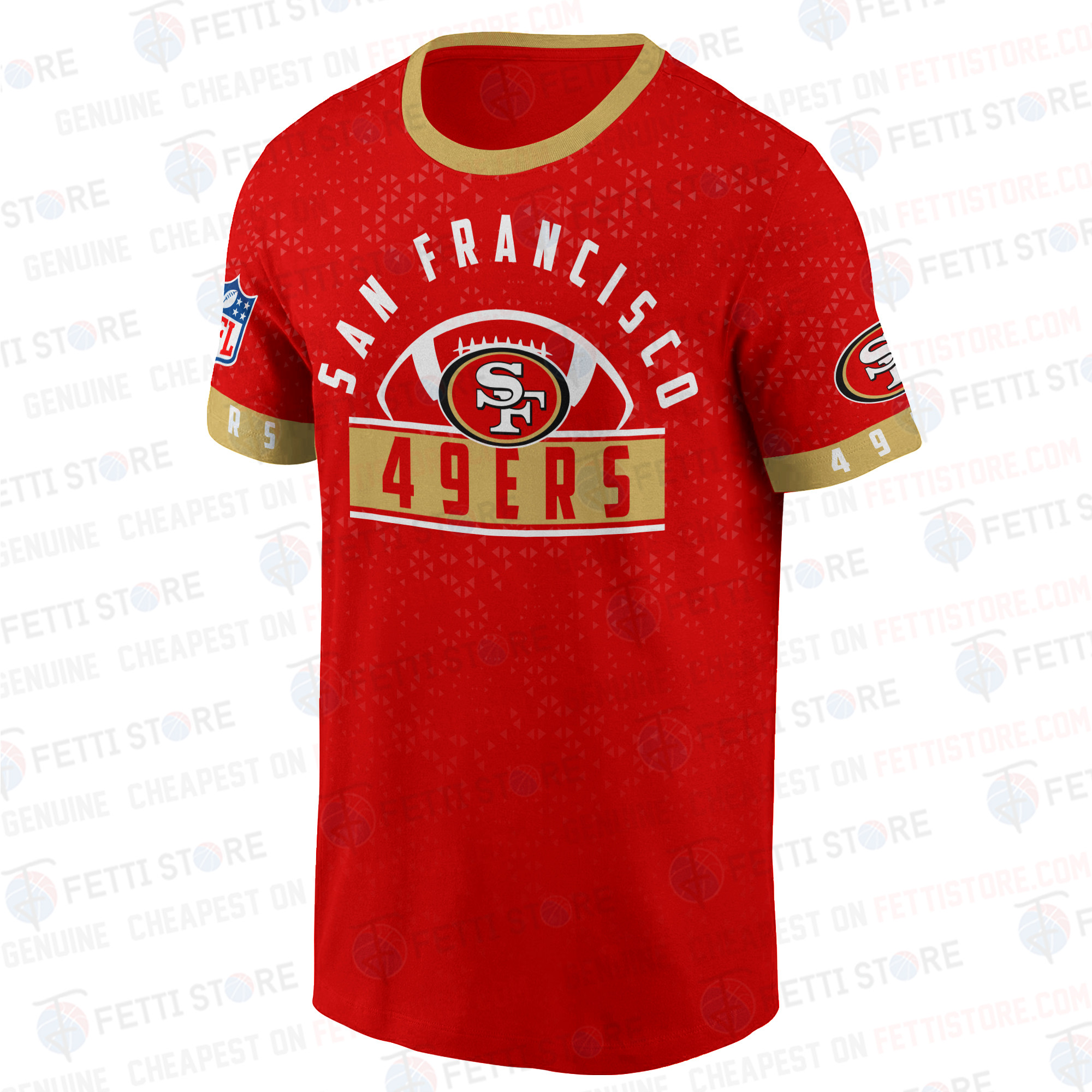 San Francisco 49ers American Football Leauge Pattern 3D T-Shirt SH1