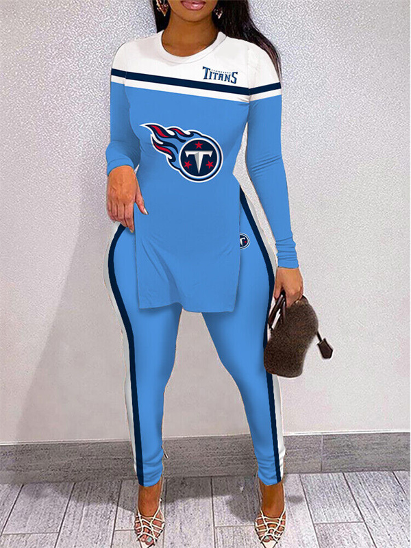 Tennessee Titans Limited Edition High Slit Shirts And Leggings Two-Piece Suits