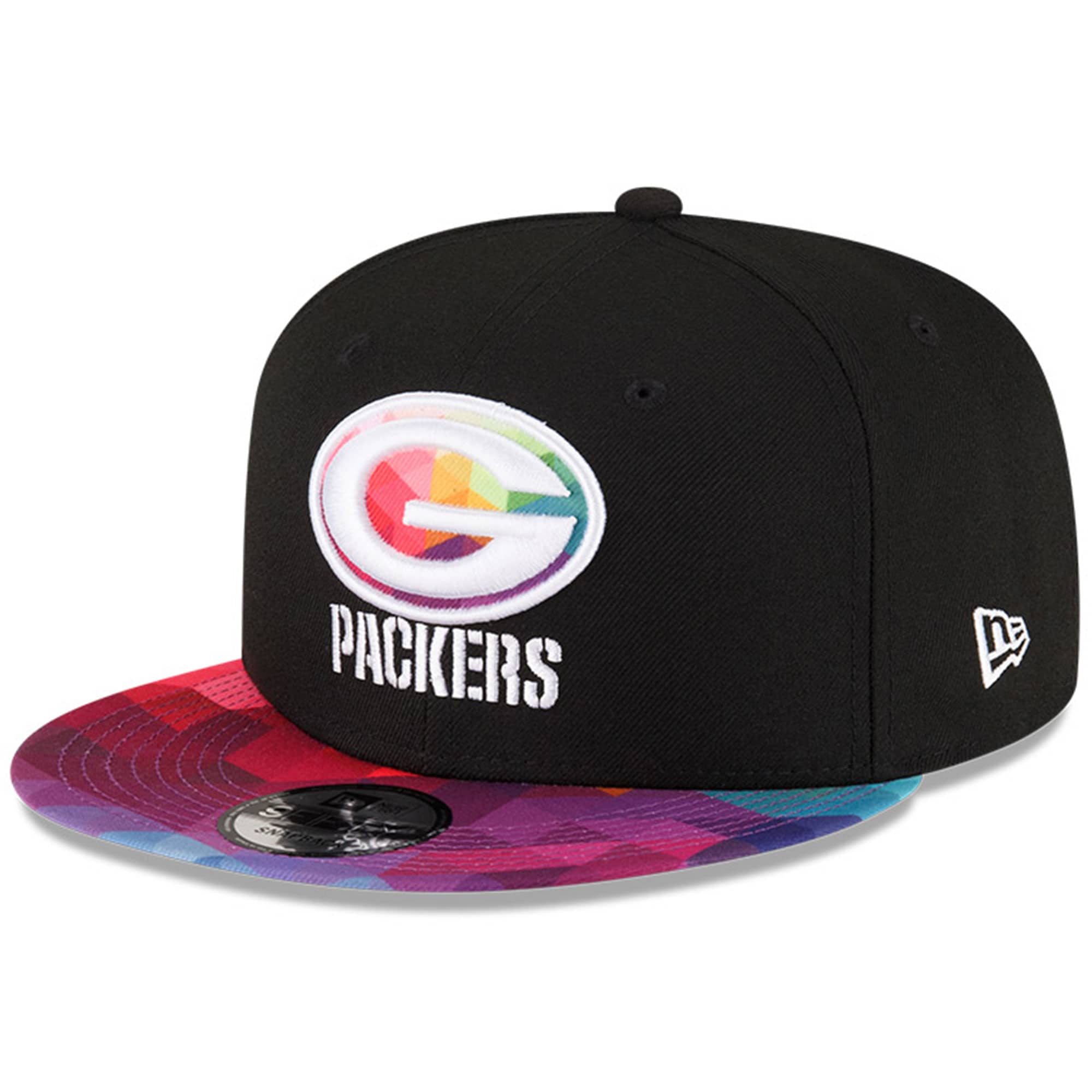 Green Bay Packers Men's   Black 2023  Crucial Catch 9FIFTY Snapback Hat