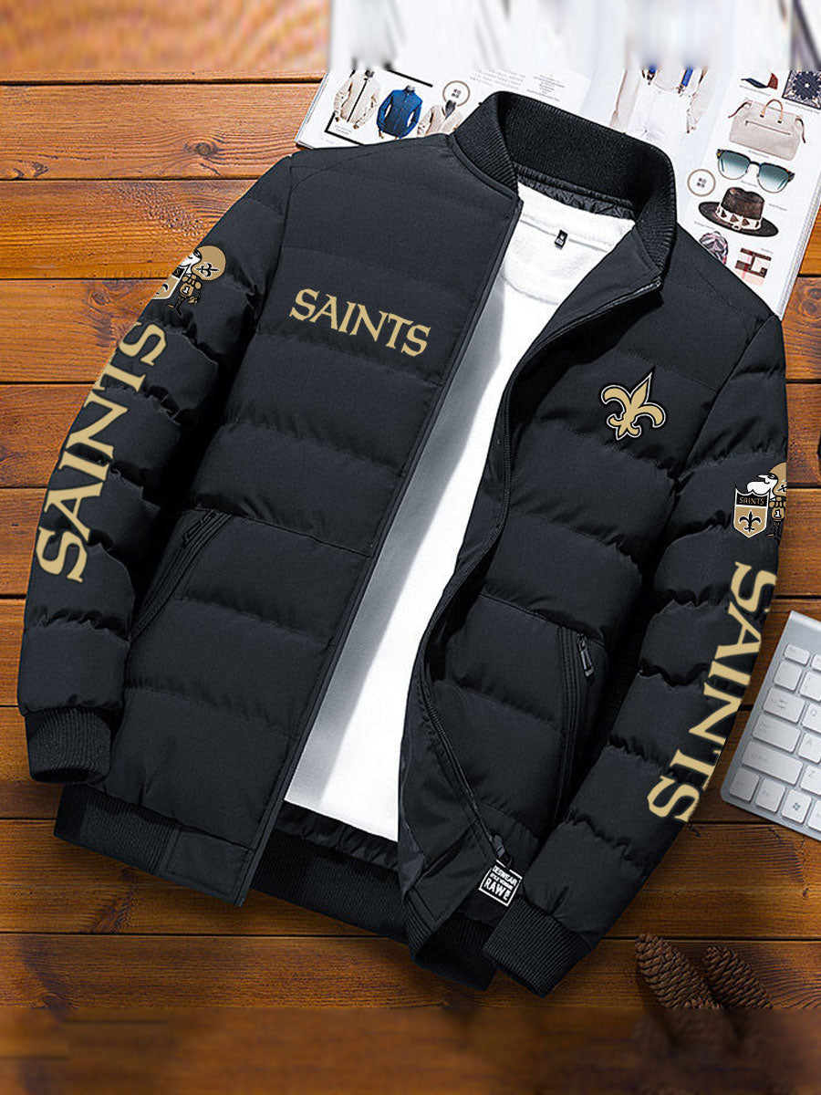 New Orleans Saints Winter Comfortable Warm Padded Jacket