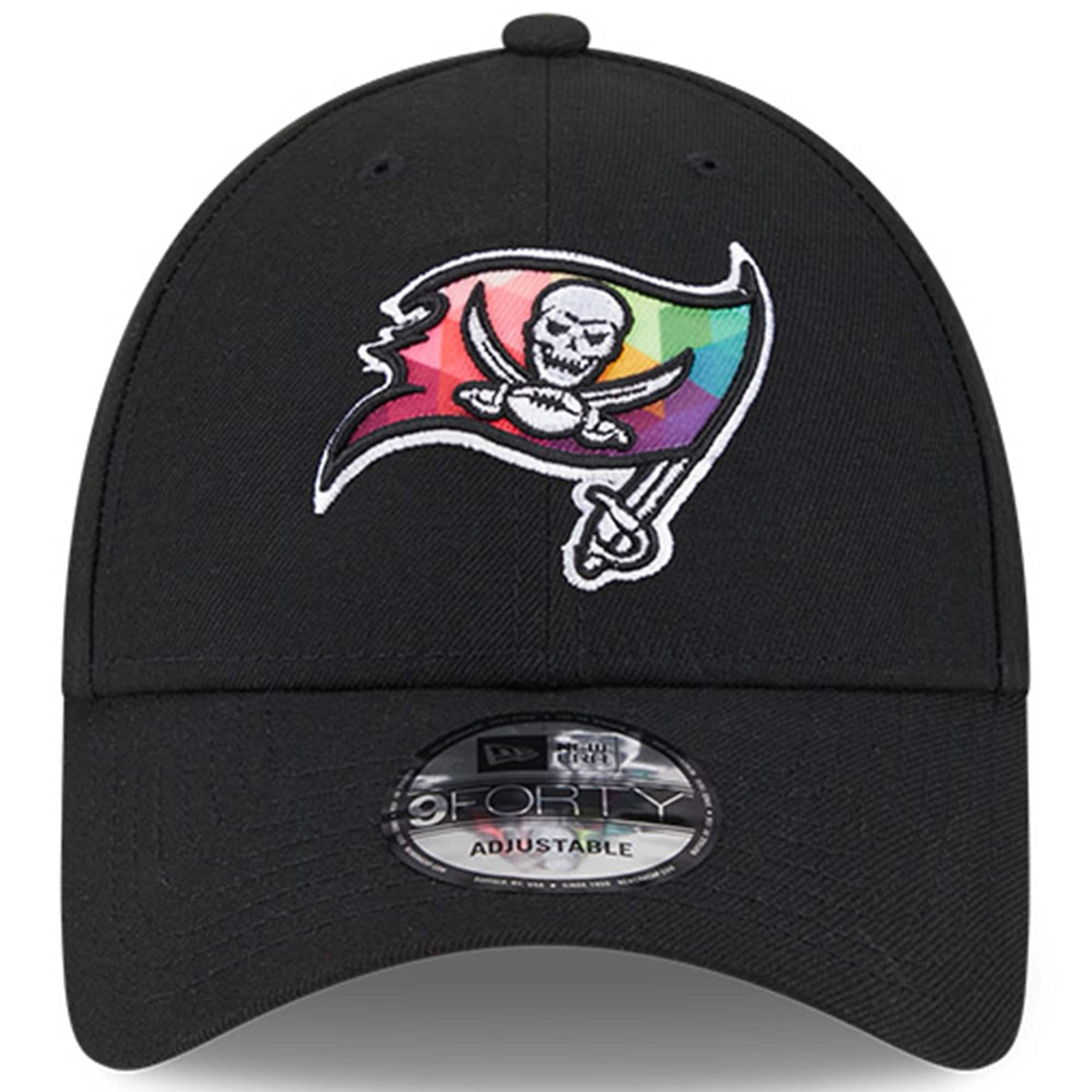 Tampa Bay Buccaneers Men's Black 2023 Crucial Catch 9FORTY Adjustable Hat