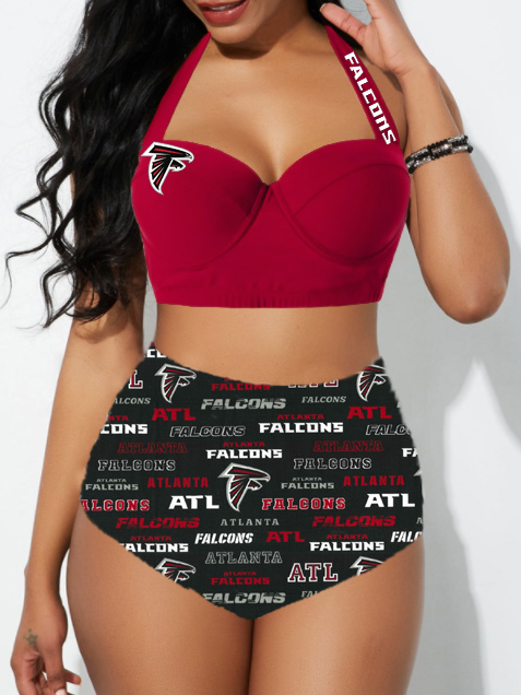 Atlanta Falcons Sexy Print Bikini Swimsuit