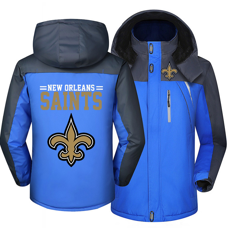 New Orleans Saints Warm Hoodie Fleece Coat Winter Jacket Coat Ski Suit