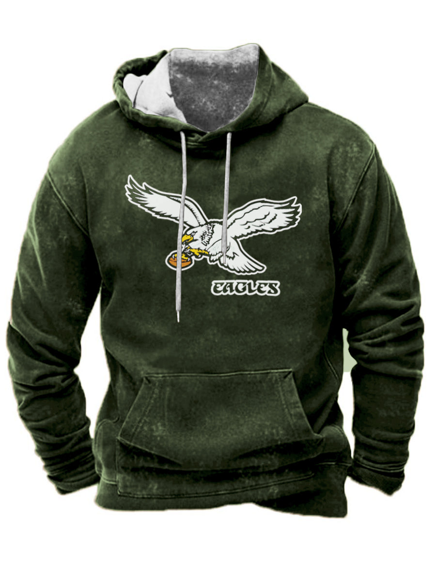Philadelphia Eagles Men's Vintage Hooded Sweatshirt