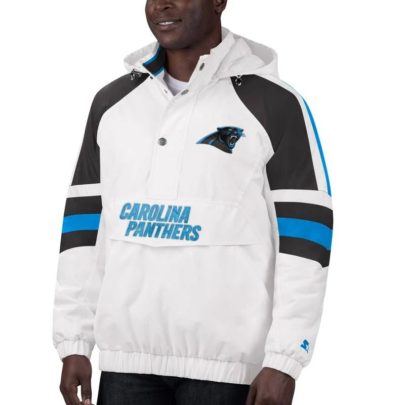 Carolina Panthers Half-Snap Hoodie Jacket
