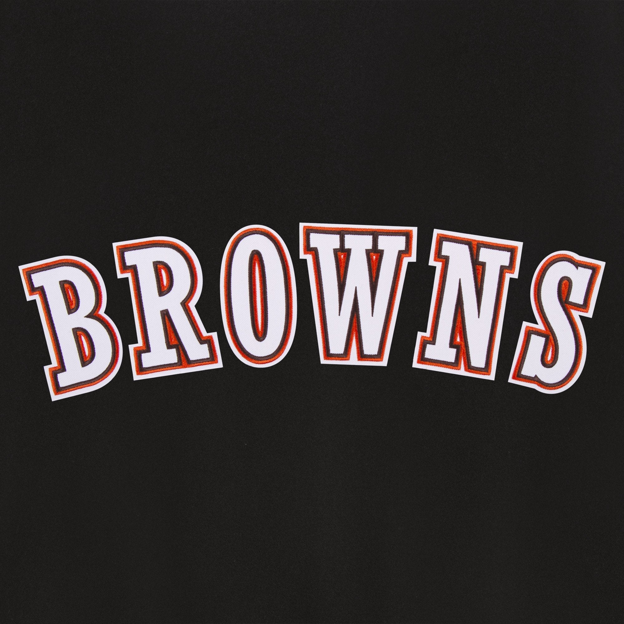 CLEVELAND BROWNS REVERSIBLE WOOL JACKET - BLACK