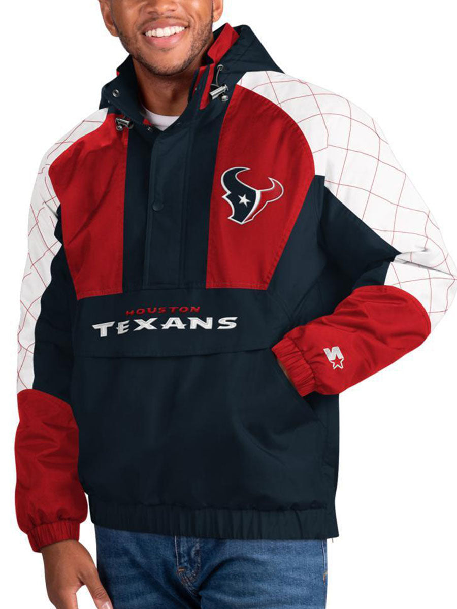 Check Half-Snap Pullover Jacket