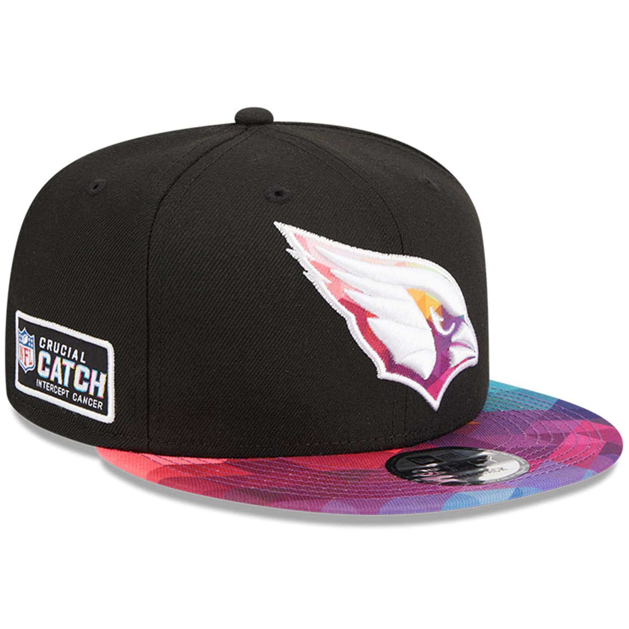Arizona Cardinals Men's Black 2023 Crucial Catch 9FIFTY Snapback Hat
