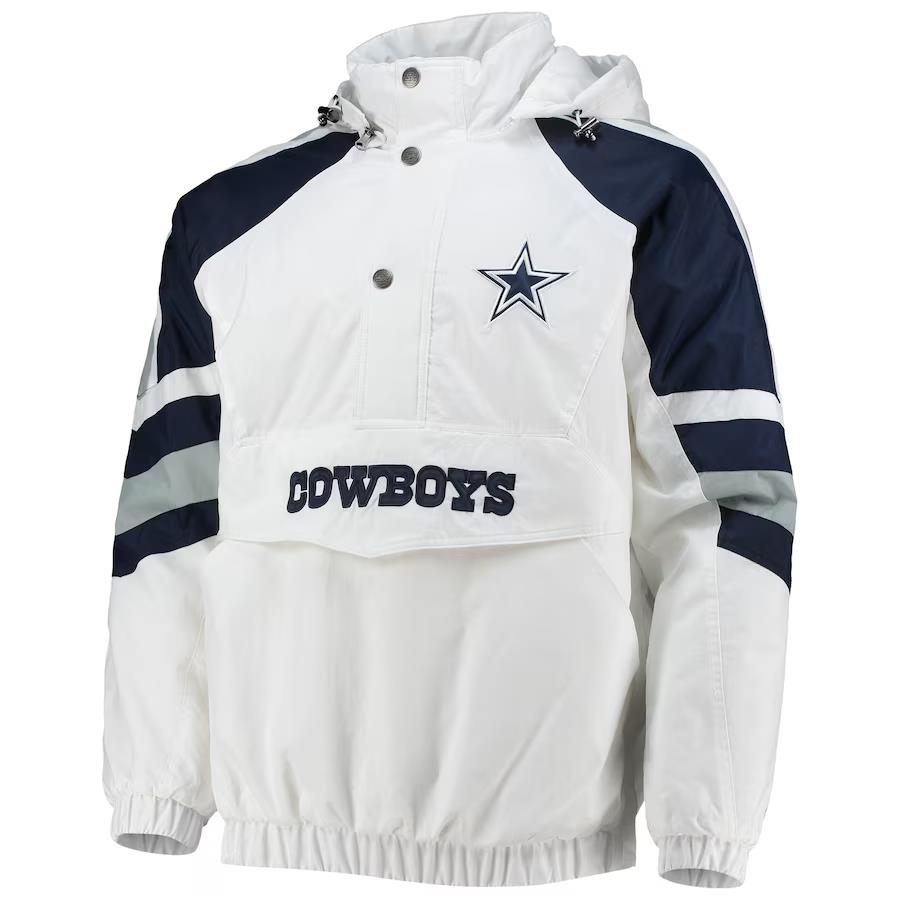 Dallas Cowboys Half-Snap Hoodie Jacket