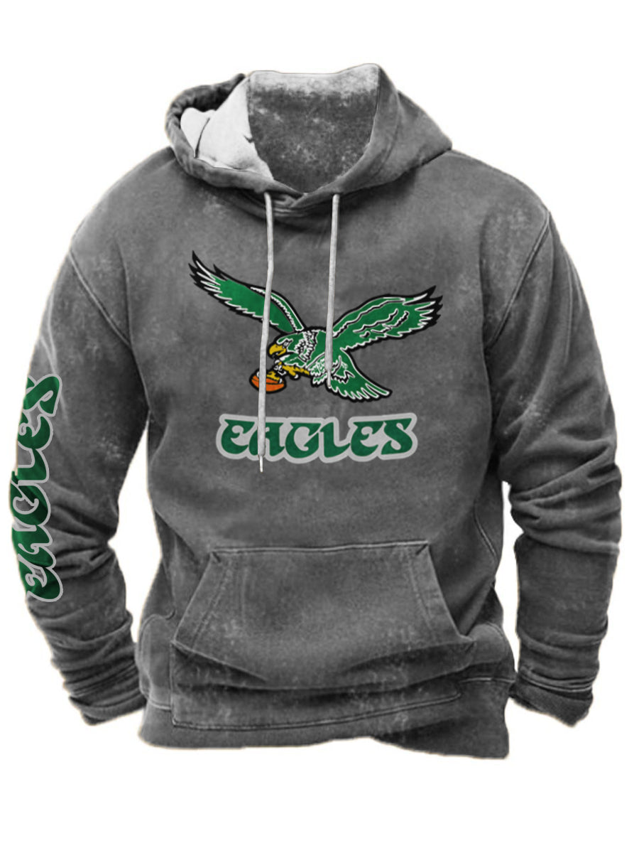 Philadelphia Eagles Men's Vintage Hooded Sweatshirt