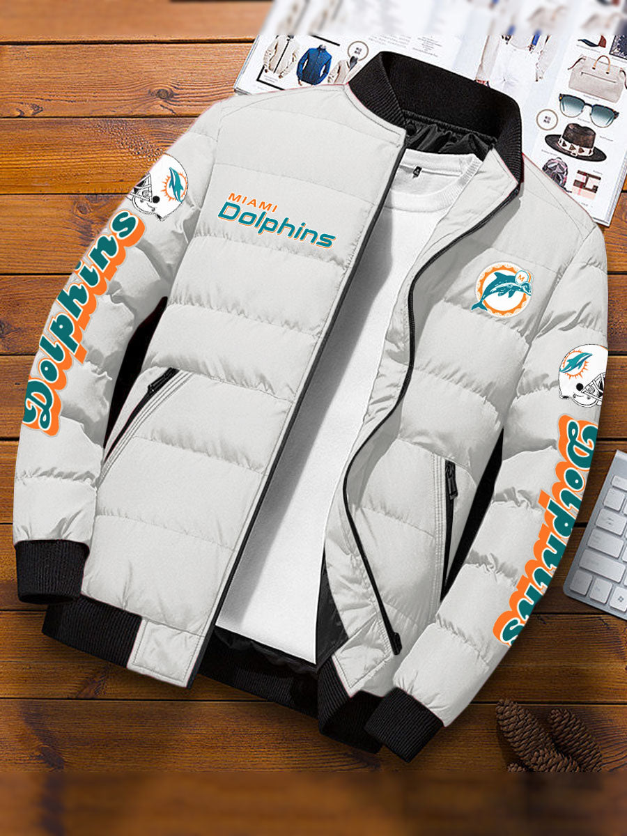Miami Dolphins Winter Comfortable Warm Padded Jacket