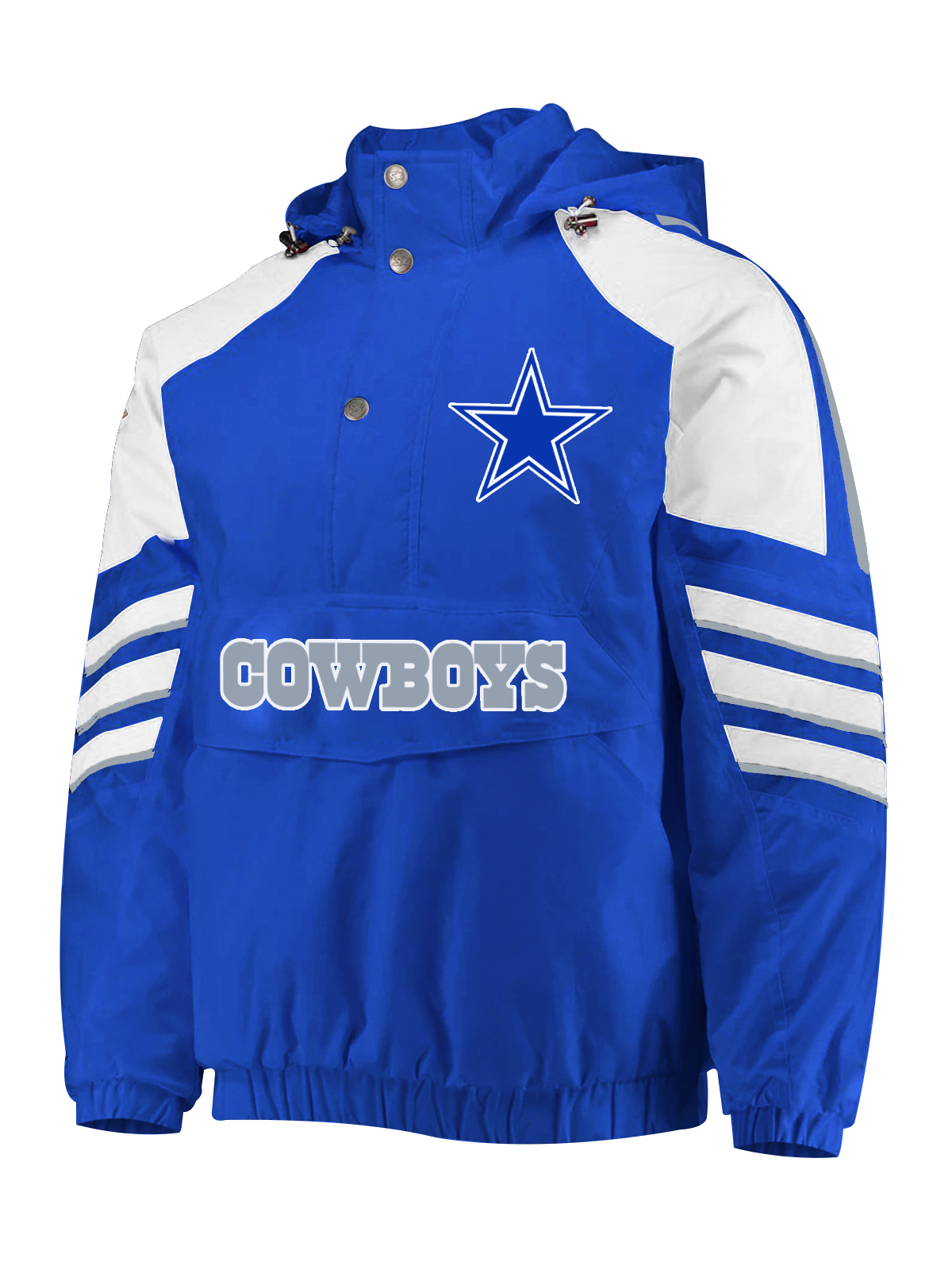 Dallas Cowboys Half-Snap Hoodie Jacket
