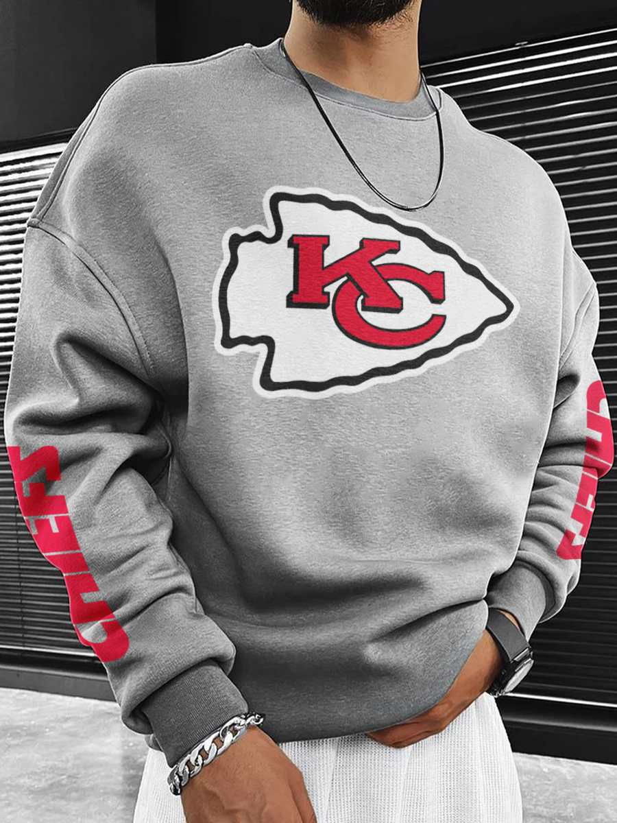 Kansas City Chiefs Printed Unisex Casual Sweatshirt