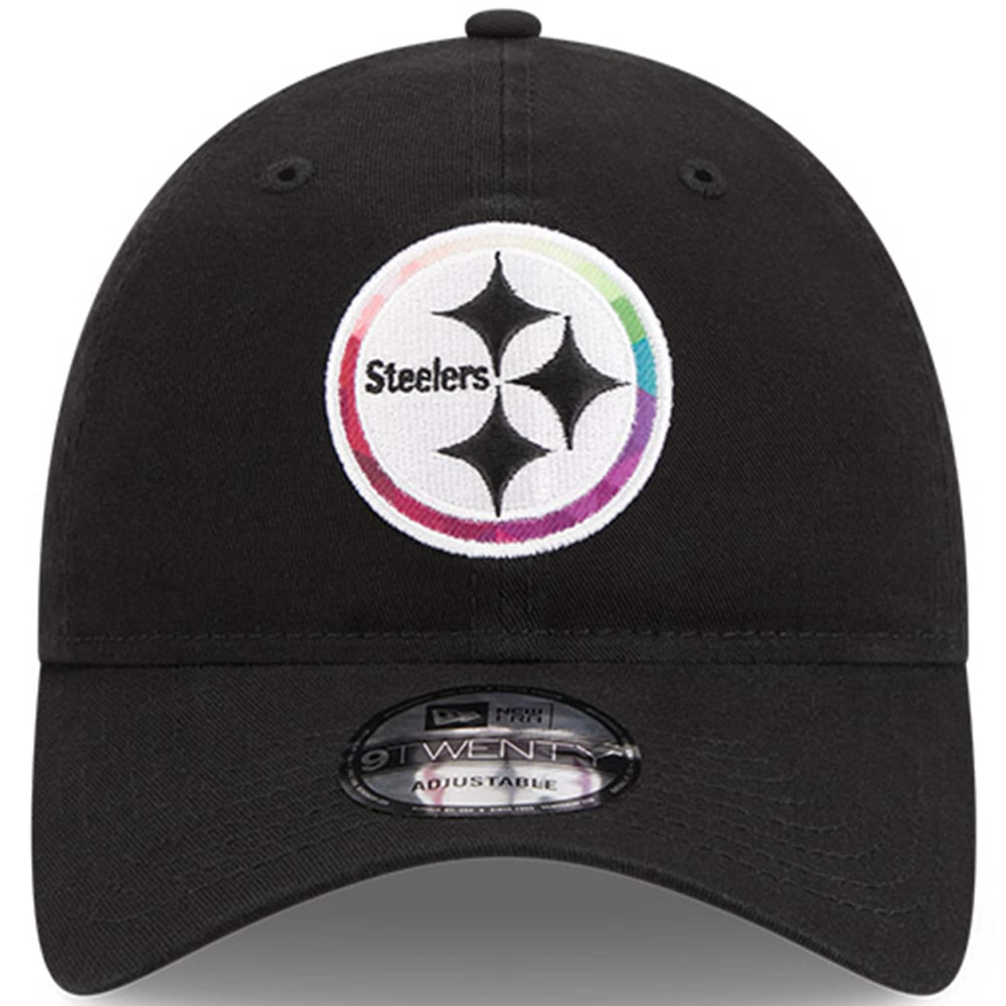 Pittsburgh Steelers Men's Black 2023 Crucial Catch 9TWENTY Adjustable Hat