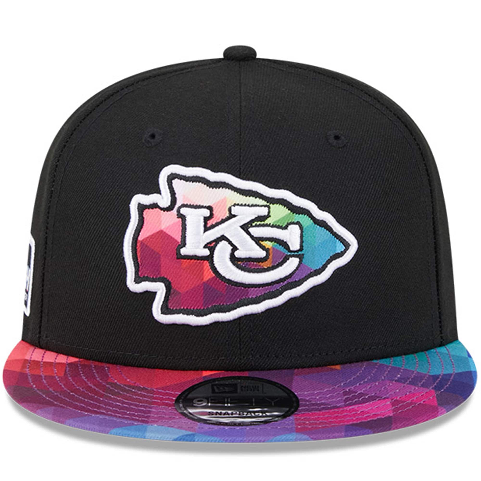 Kansas City Chiefs Youth Black 2023 Crucial Catch 9FIFTY Snapback Hat
