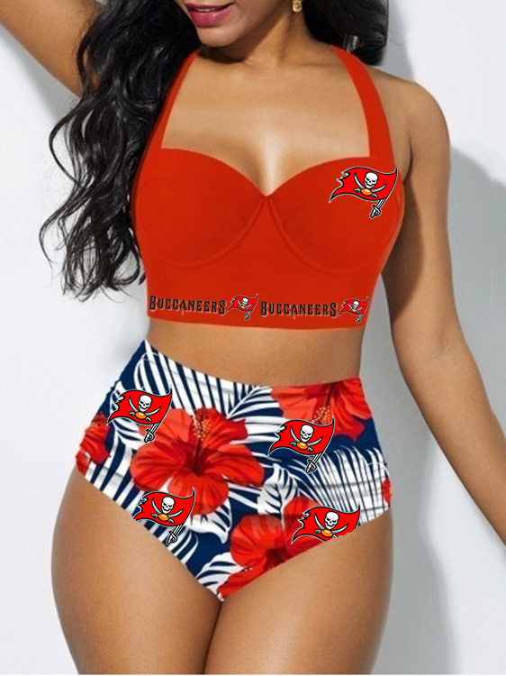 Tampa Bay Buccaneers Sexy Print Bikini Swimsuit