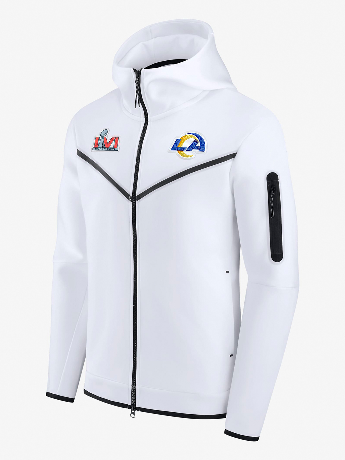 Los Angeles Rams LVI White Diamond Full-Zip Jacket