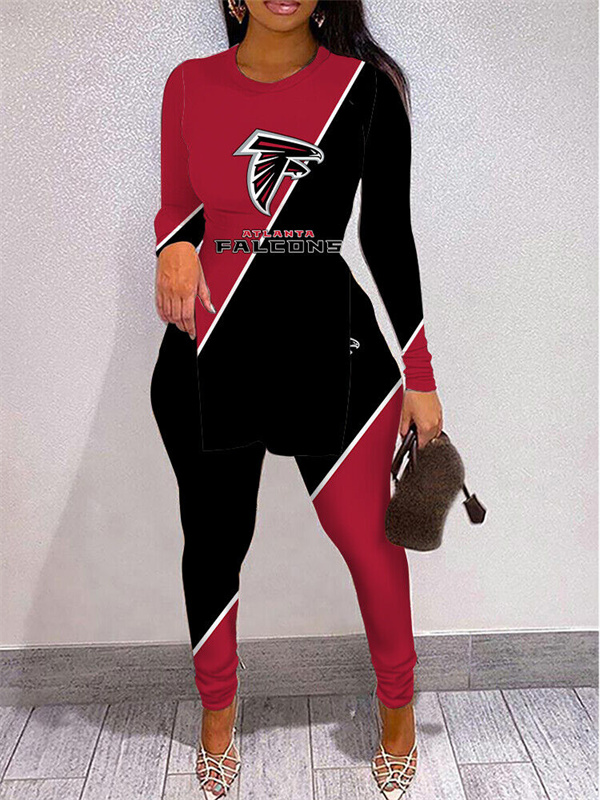 Atlanta Falcons Limited Edition High Slit Shirts And Leggings Two-Piece Suits