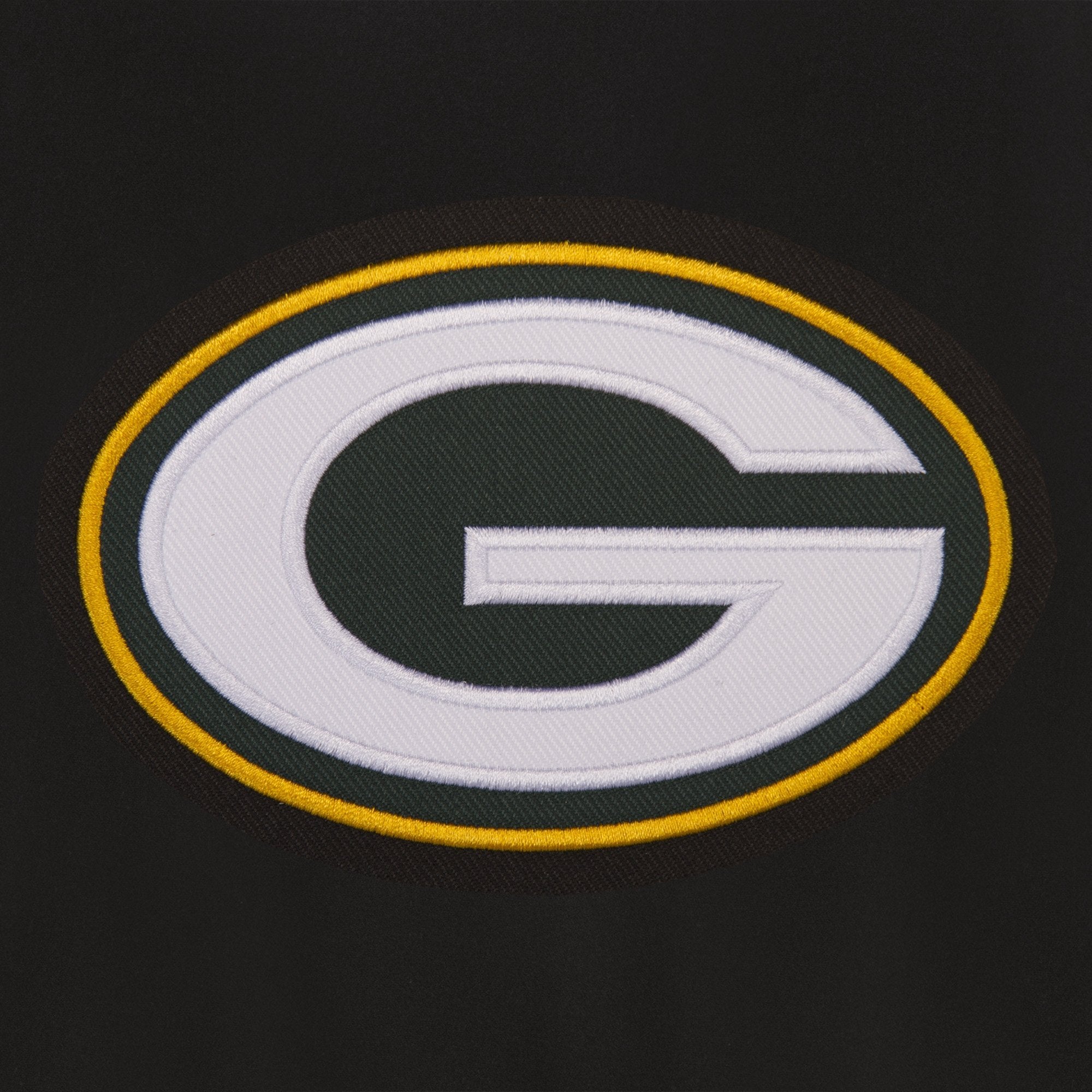 GREEN BAY PACKERS REVERSIBLE WOOL JACKET - BLACK