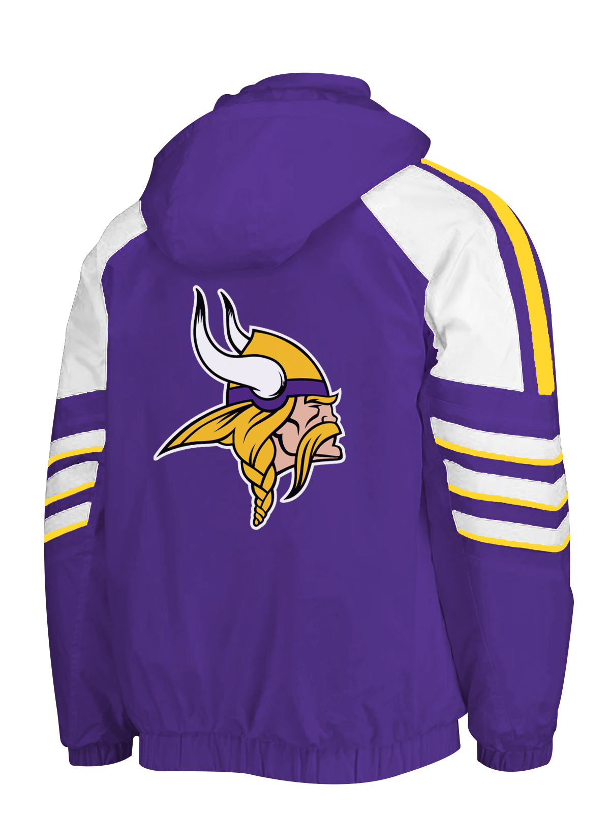 Minnesota Vikings Half-Snap Hoodie Jacket