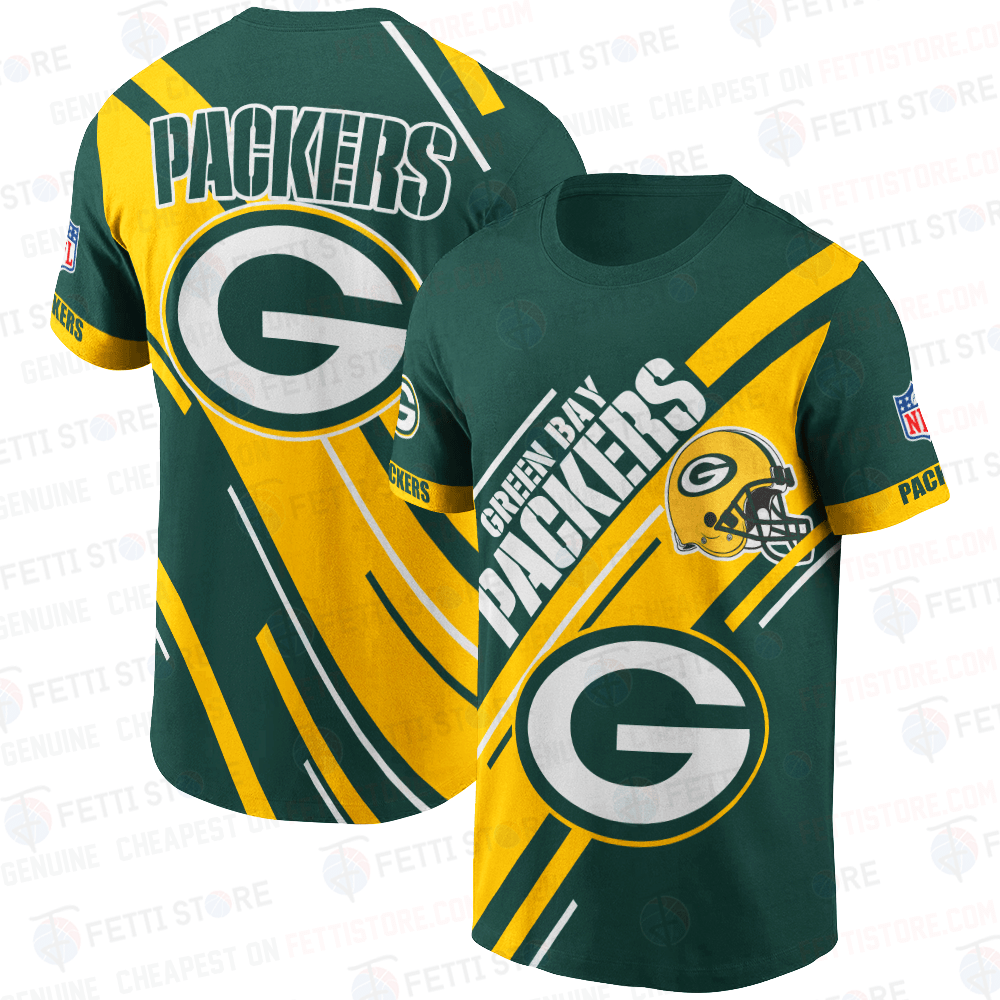Green Bay Packers American Football Leauge Pattern 3D T-Shirt SH1 V2