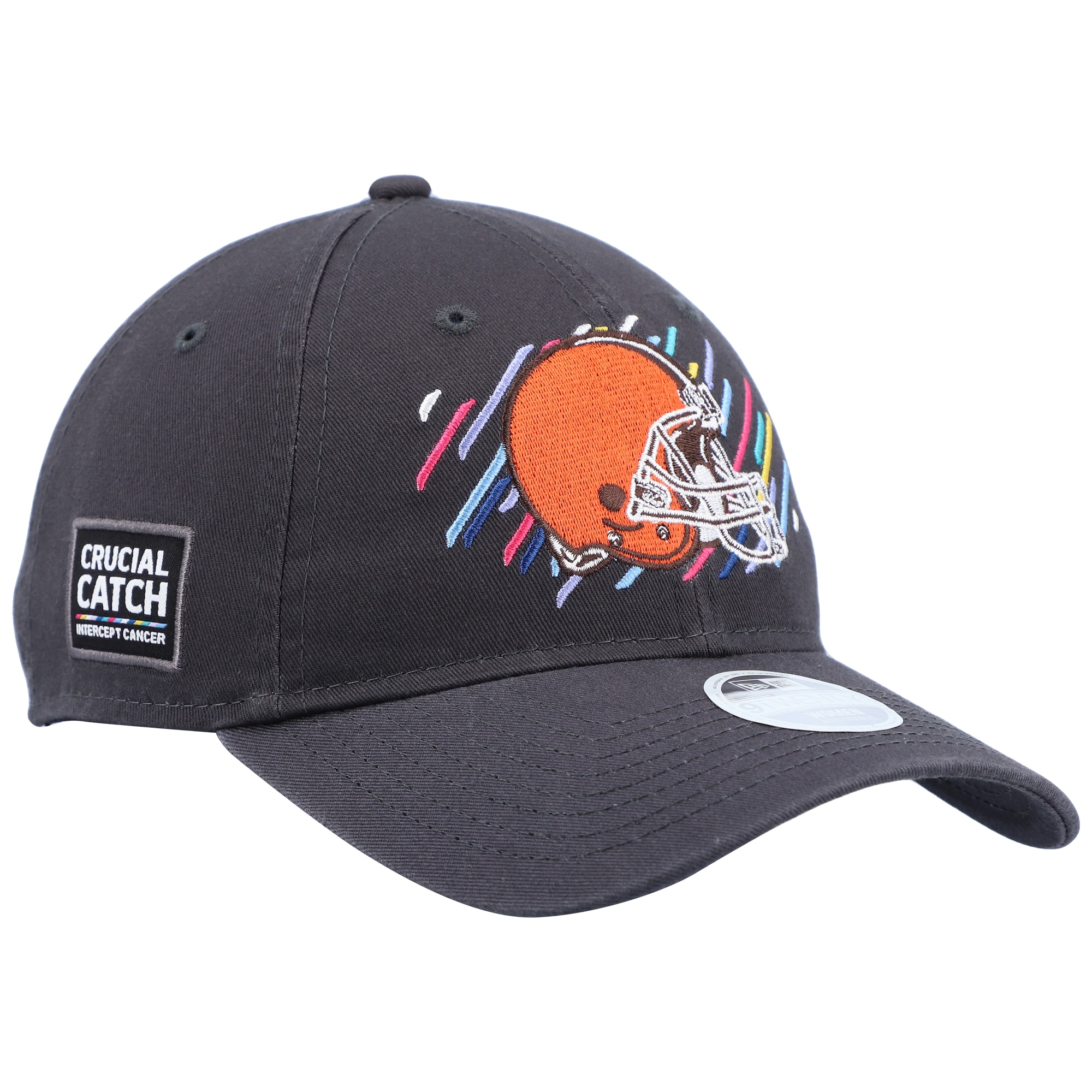 Cleveland Browns Women's  Charcoal 2021  Crucial Catch 9TWENTY Adjustable Hat