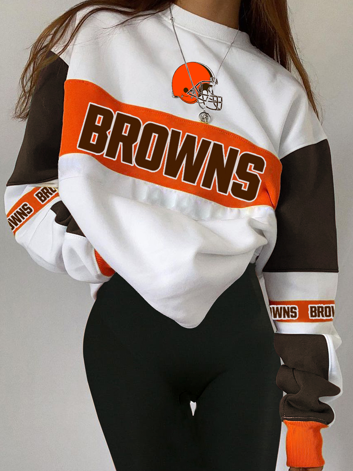 Cleveland Browns Fashion Printed Sweatshirt