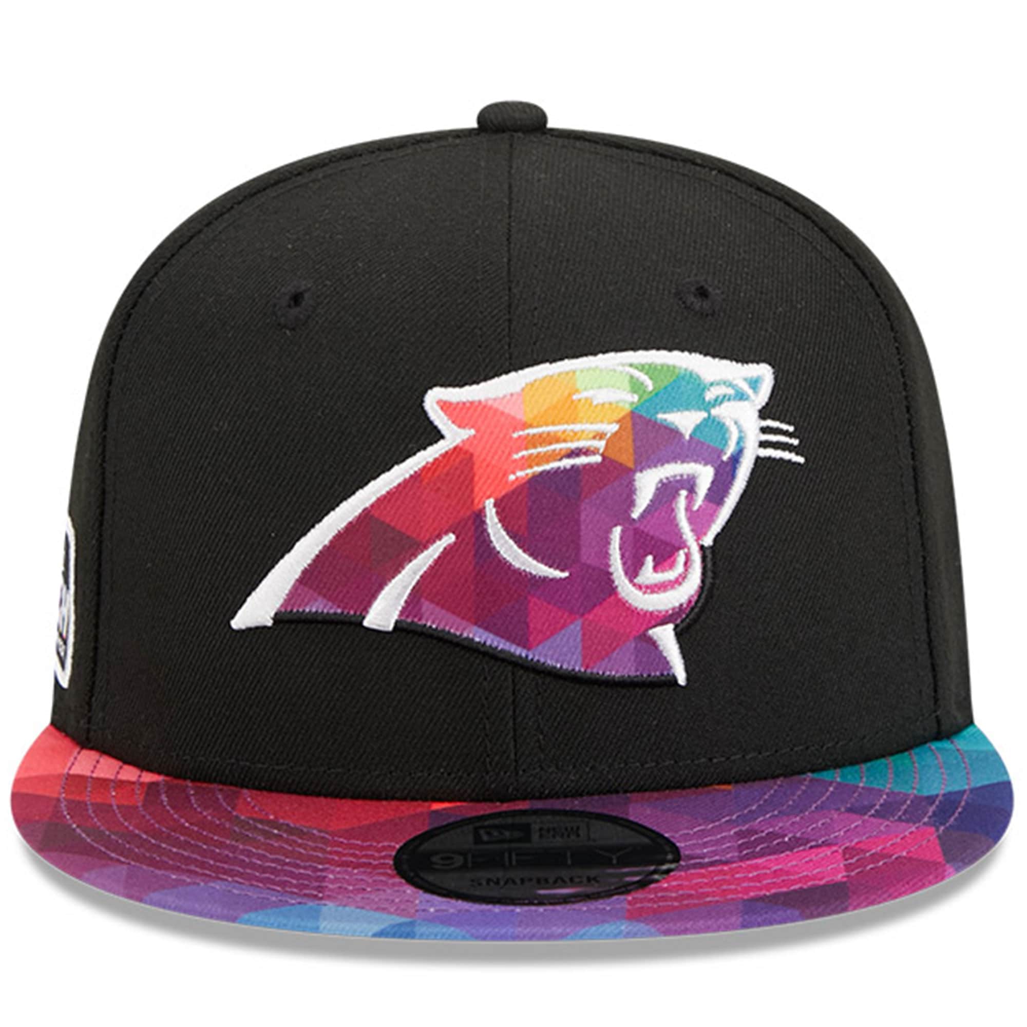 Carolina Panthers Men's Black 2023 Crucial Catch 9FIFTY Snapback Hat