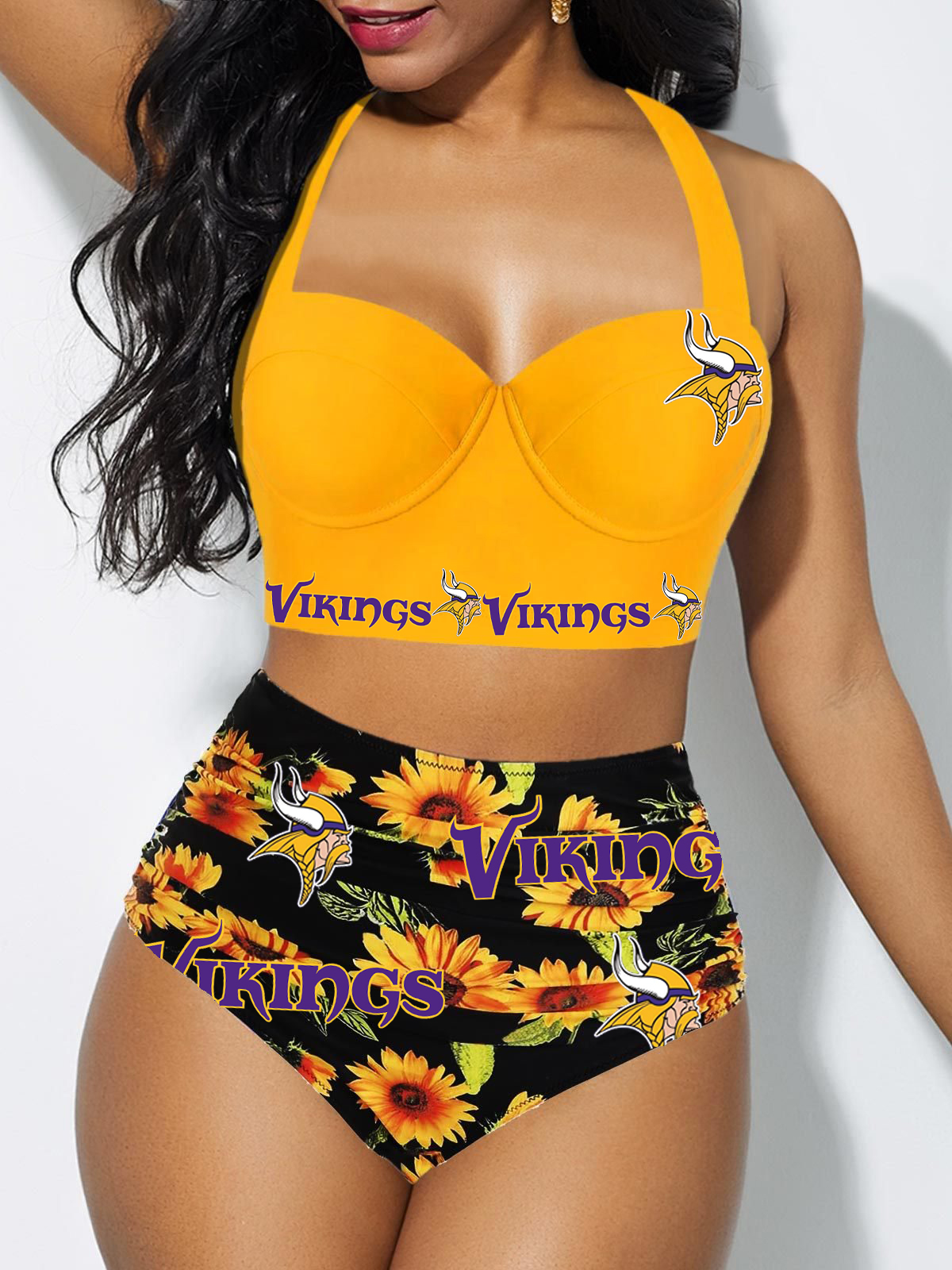 Minnesota Vikings Sexy Print Bikini Swimsuit