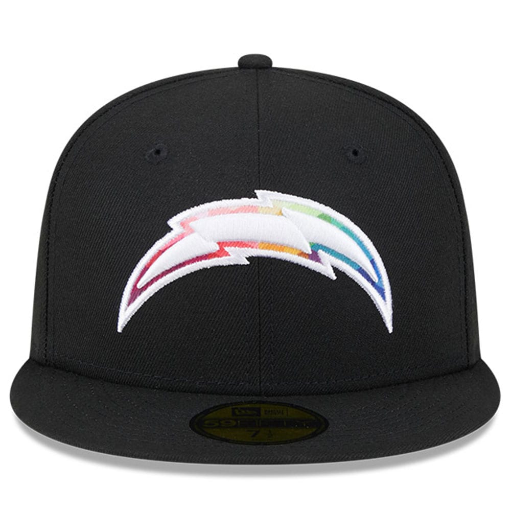 Los Angeles Chargers Men's Black 2023 Crucial Catch 59FIFTY Fitted Hat