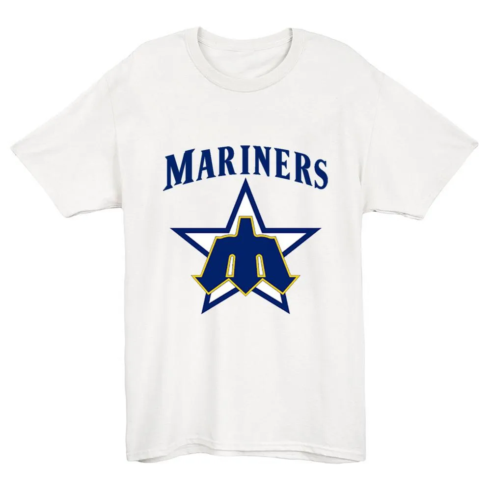 Seattle Mariners logo 1981 Vintage Baseball T-Shirt(#Y47)