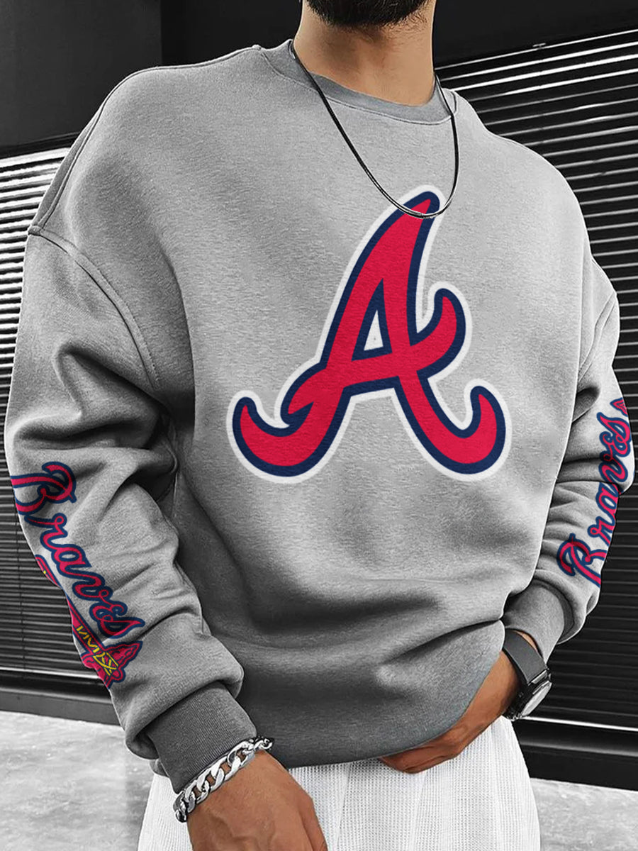 Atlanta Braves Fashion Men's Crewneck Sweatshirt