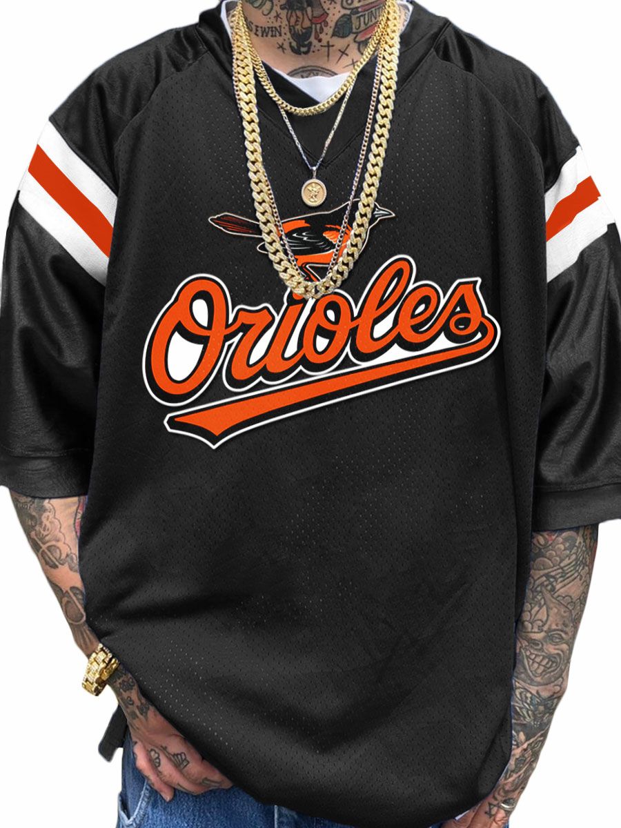 Baltimore Orioles MLB Men's Fashion V-Neck Short Sleeve Jersey