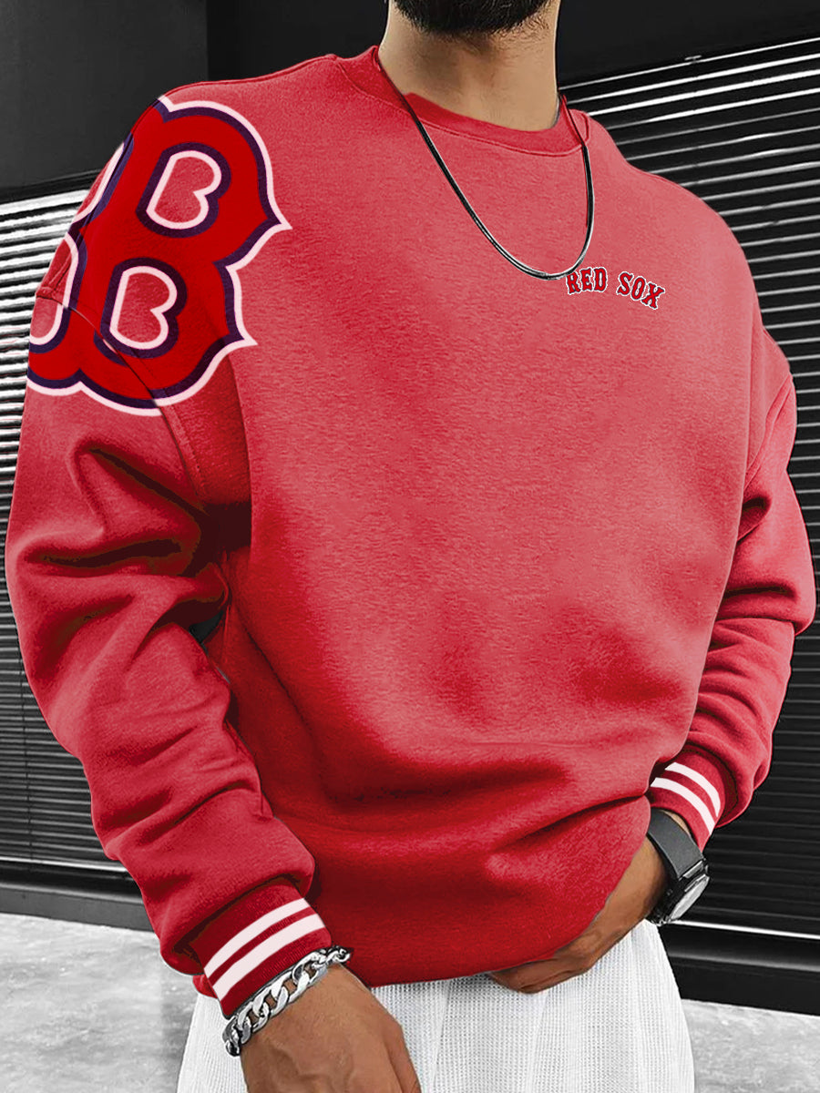 Boston Red Sox Fashion Men's Crewneck Sweatshirt