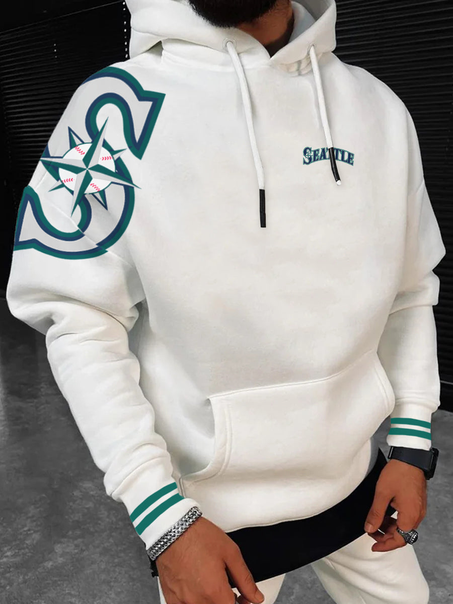 Seattle Mariners Fashion Men's Crewneck Hooded