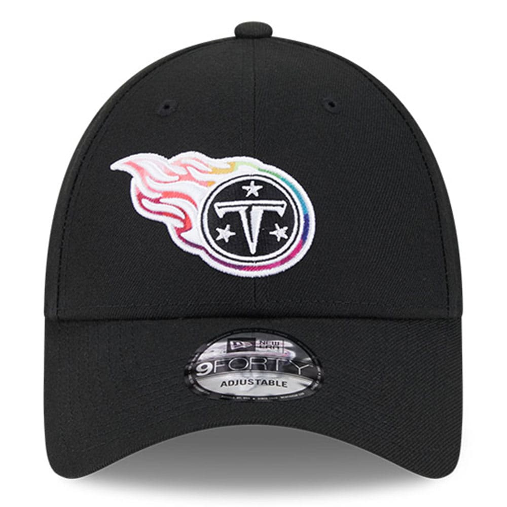 Tennessee Titans Men's   Black 2023  Crucial Catch 9FORTY Adjustable Hat