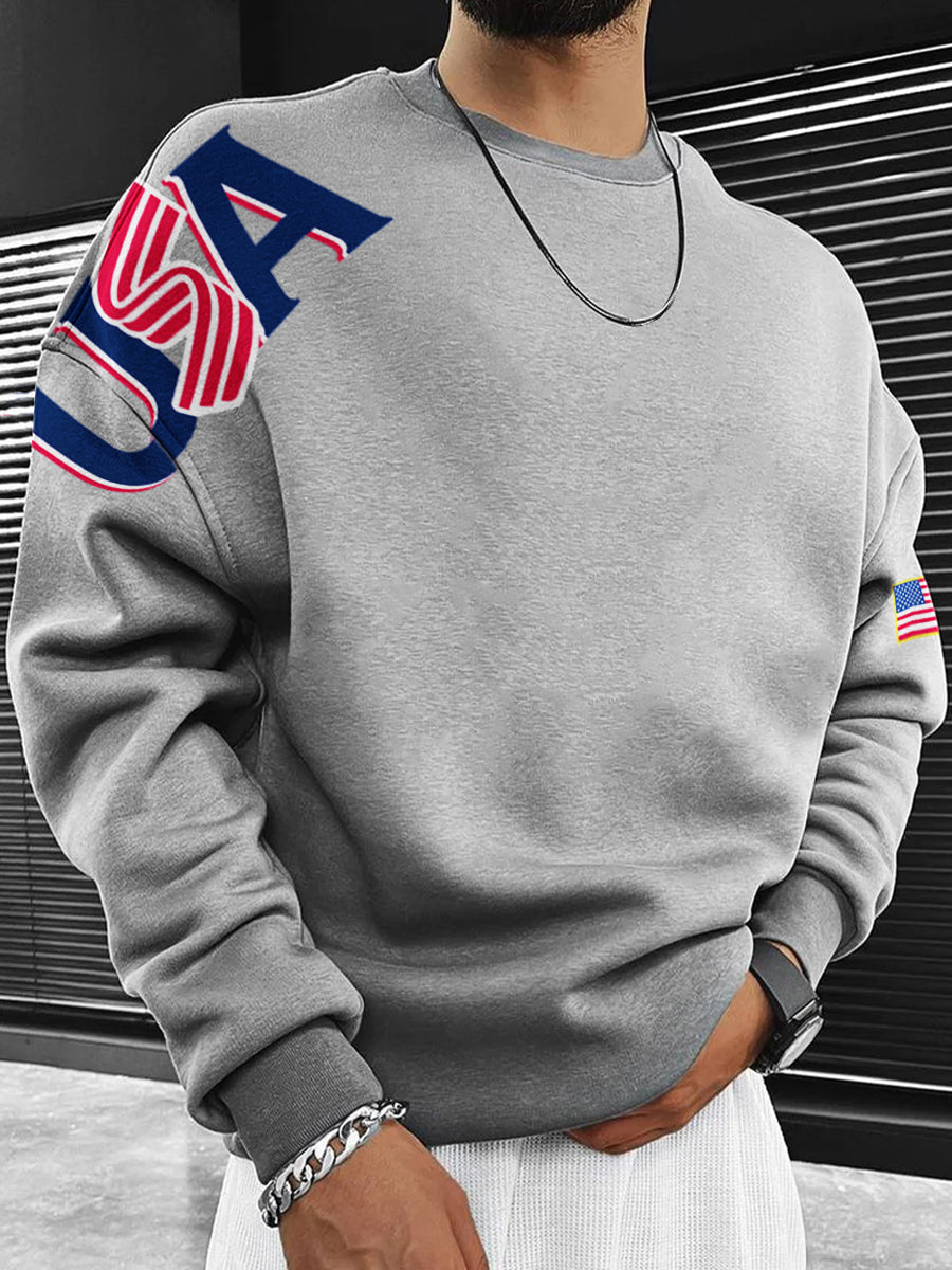 USA Baseball Team MLB Men's Crewneck Sweatshirt