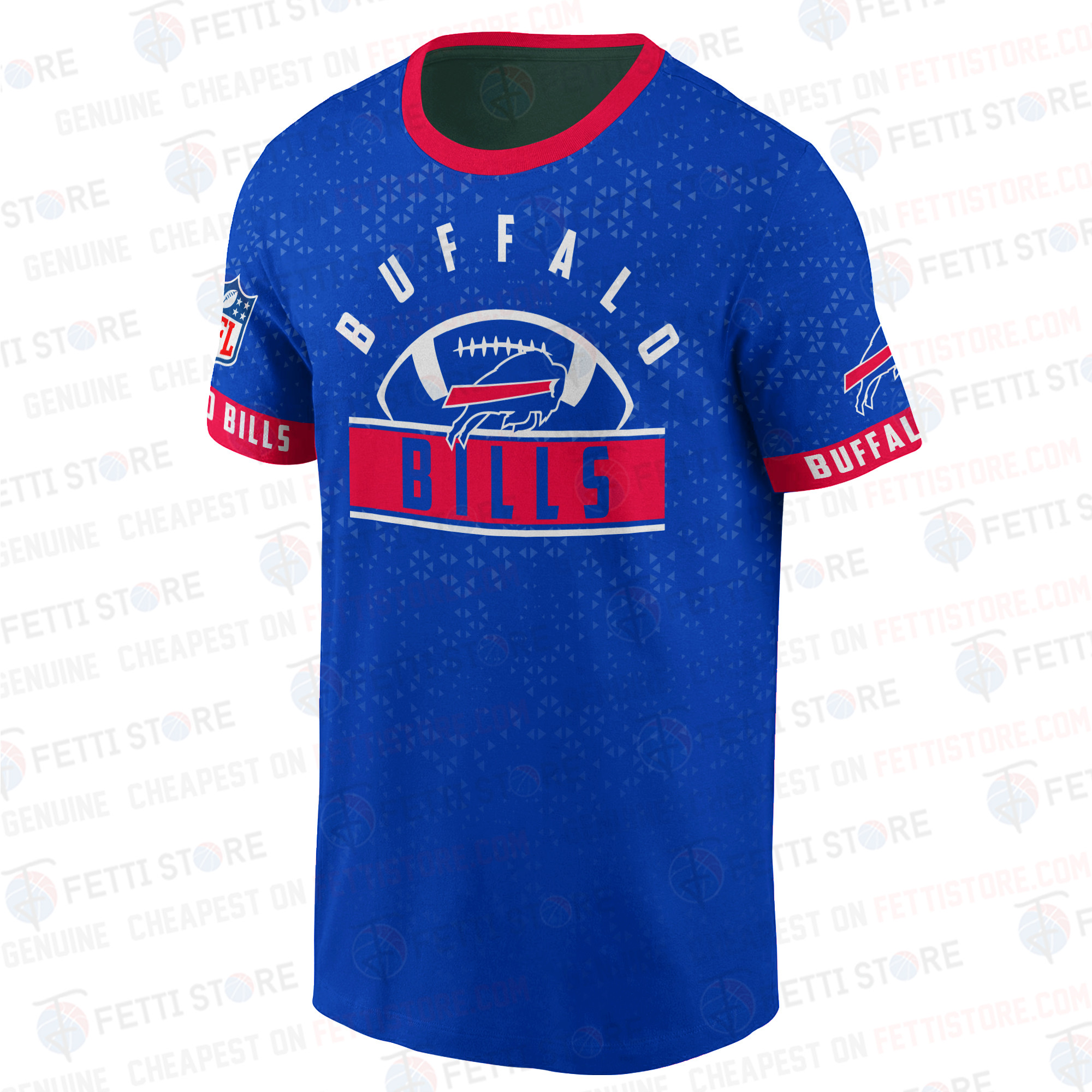 Buffalo Bills American Football Leauge Pattern 3D T-Shirt SH1