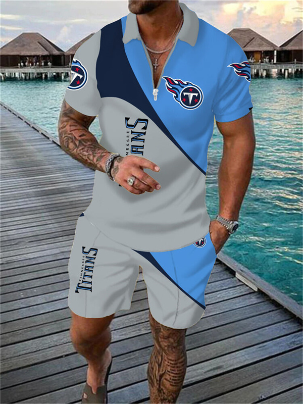 Tennessee Titans Limited Edition Polo Shirt And Shorts Two-Piece Suits