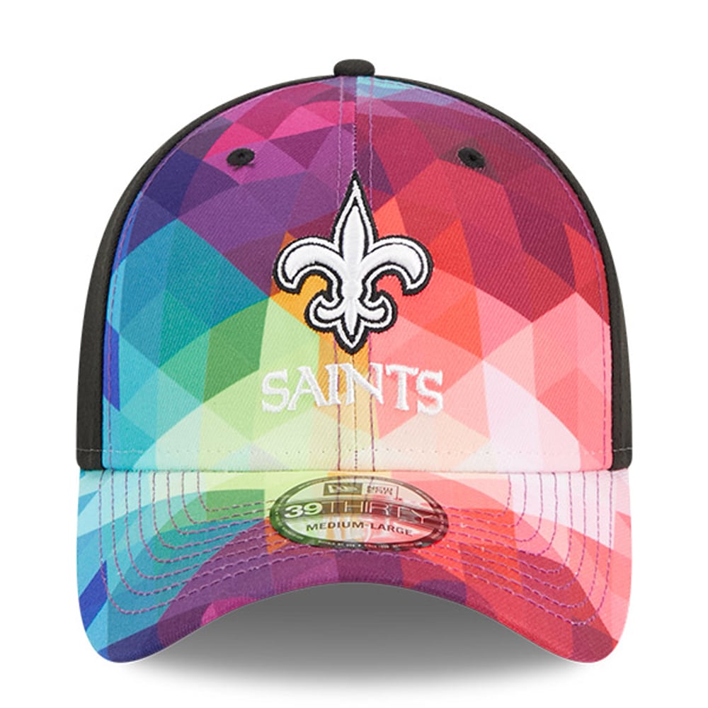 New Orleans Saints Men's Pink 2023 Crucial Catch 39THIRTY Flex Hat